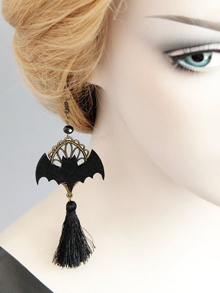 

Personality Bat Earrings Fashion Earrings, Black, Earrings