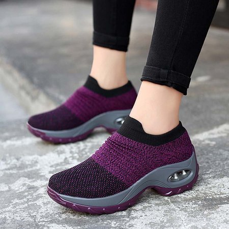 

Women Casual Sneakers Athletic Shoes, Purple, Boots