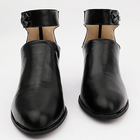 

Women Chunky Heel Booties Daily Zipper Boots, Deep blue, Boots