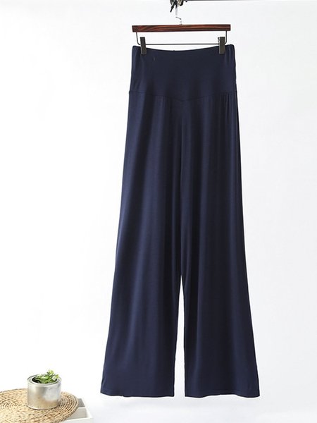 

High-waisted nine-minute Pants, Dark blue, Pants