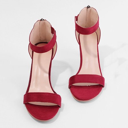

Ankle Strap Sandals - Taupe, Burgundy, Auto-Clearance