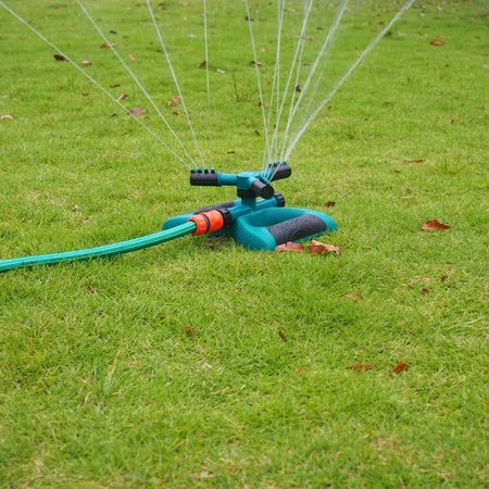 

Garden Watering Sprinkler Irrigation System 360 Degree Fully Circle Rotating Nozzle Circular Sprayer, Red, Home&Garden