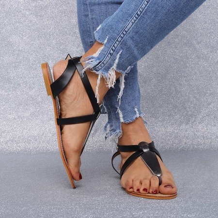 

Sexy Infradito Sandali Semplice Metallo PU Fibbia Sandali, Peltro, Sandals