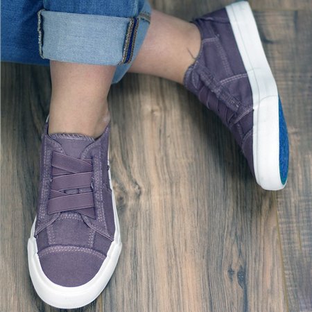 

Women Crisscross lace Canvas Sneaker, Purple, Shoes