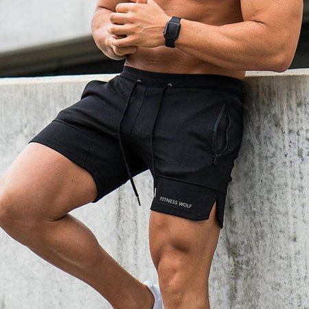 

Pantaloncini Uomo per Fitness, Nero, Men's Bottom