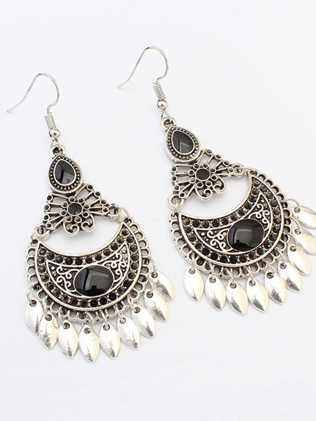 

Alloy Vintage Earrings, Black, Earrings