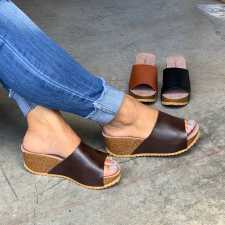

Tutte le stagioni Tacco a Zeppa Sandali, Bianco, Slippers