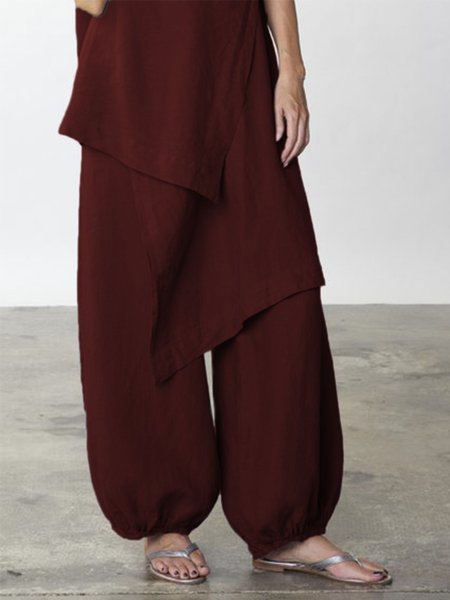 

Misto Cotone Pantaloni, Vino rosso, Pants
