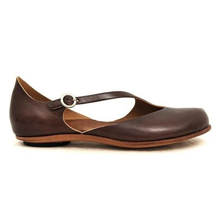 

Womens Casual Artificial Pu Buckle Low Heel Flats, Brown, Auto-Clearance