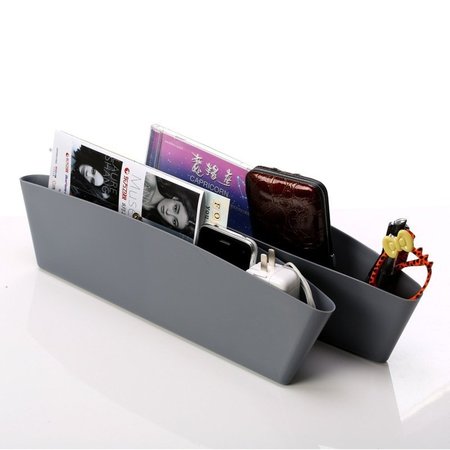 

Portable Car Storage Organizer Box Caddy Car Seat Slit Pocket, Black, Lifestyle&Home