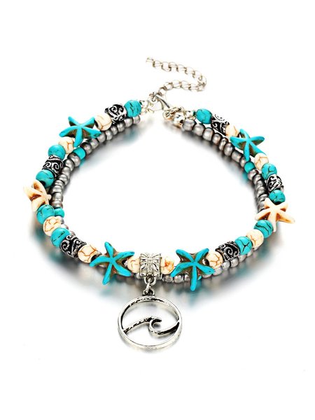 

Pretty Shell Star Beach Multi-layer Water Footchain Accessories, Acc