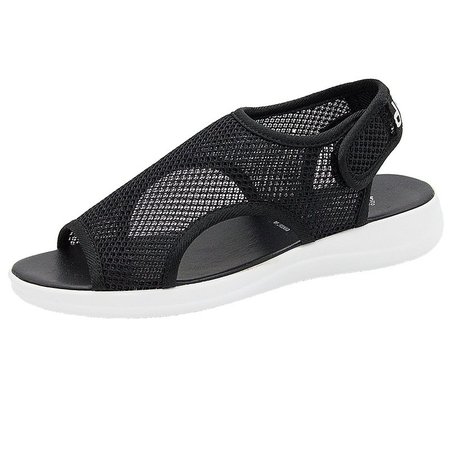 

Large Size Casual Women's Shoes Breathable Mesh Comfy Roman Sandals, White, Sandals