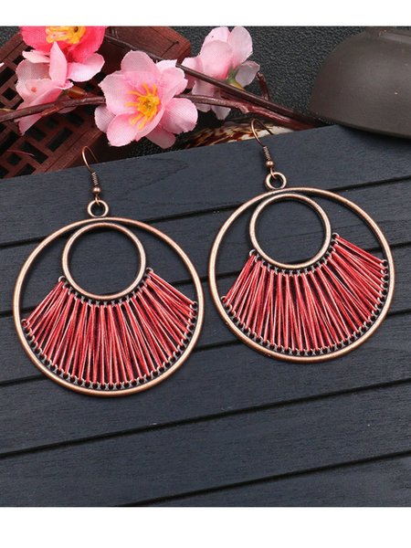 

Casual Earrings, Purple red, Earrings