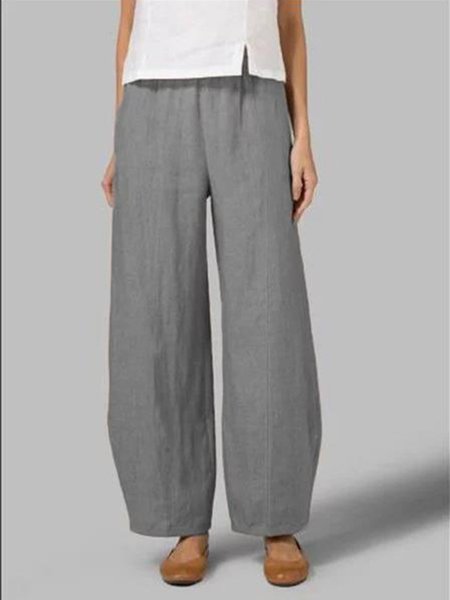 

Cotton Pants Summer Casual Pants, Gray, Pants