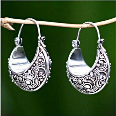 

Donna argento Vintage Tribale Vacanza Orecchini, Earring