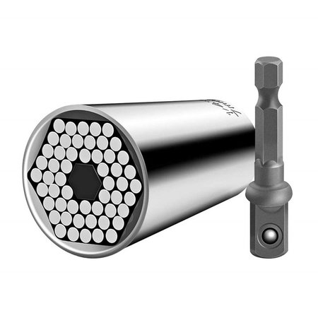 

zolucky Universal Torque Wrench Head Set Socket Sleeve, Silver, Home&Garden