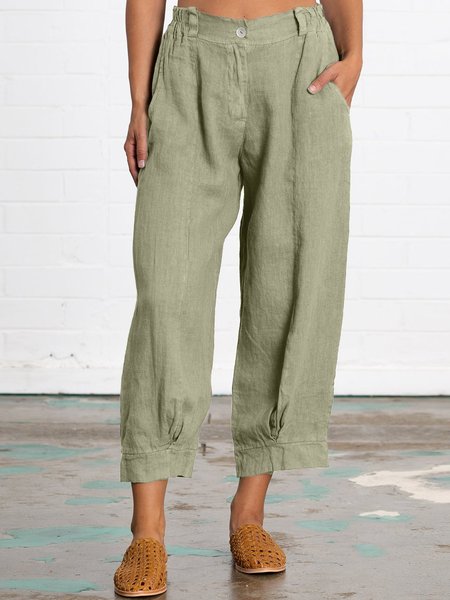

Paneled Casual Bottoms, Beige, Pants
