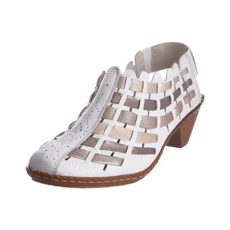 

Donna Casuale comodo Stringa elastica taglia grande Scarpe, Bianco, Sandals