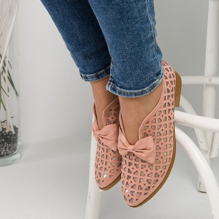 

Faux Leather Chunky Heel Loafers, Pink, Shoes