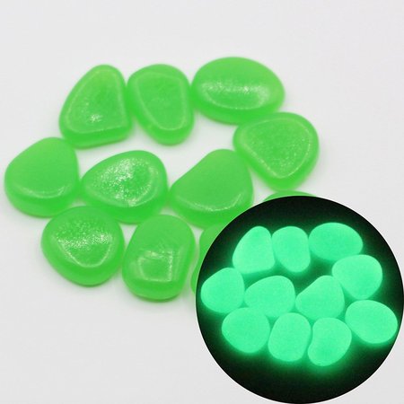 

100pcs Notte pietre splendore nel il Buio Giardino ciottoli, Verde, Home&Garden