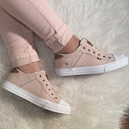 

Women Canvas Comfy Sneaker Shoes, Light pink, Shoes