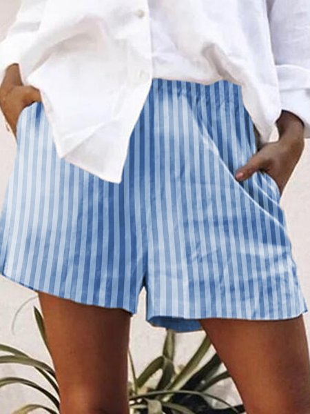 

Misto Cotone Pantaloni, Blu, Bottoms