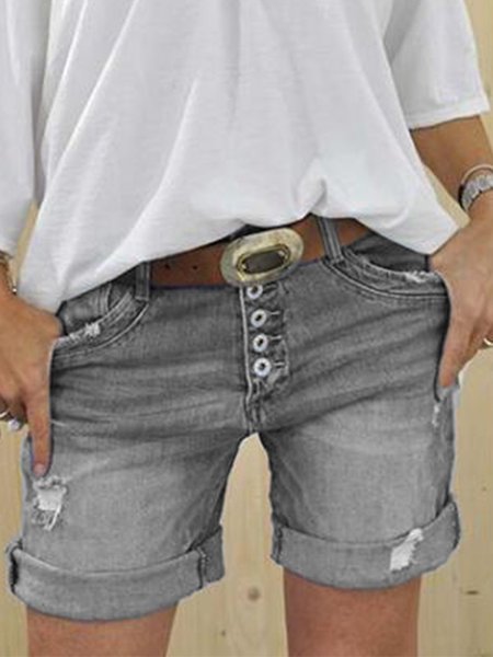 

Blu Casuale Denim Pantaloni, Grigio, Shorts