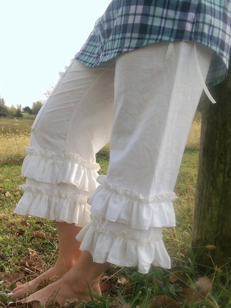 

Zolucky White Plain Vintage Cotton Linen Pants, Shorts