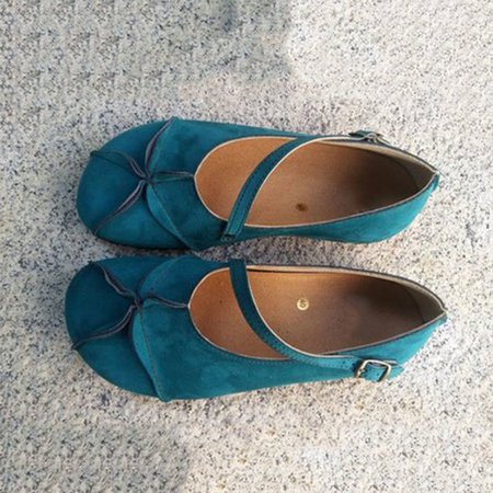 

Blu Quotidiano scamosciato Scarpe Piatte, Platform
