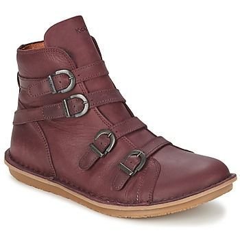 

Buckle Comfortable Round Toe Boots, Wine red, Clearance5
