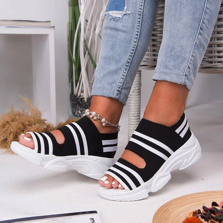 

Women Breathable Comfy Sandal Shoes, Black, Shoes