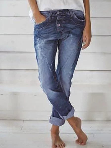 

Blu Casuale Tasche Denim Pantaloni, Pants
