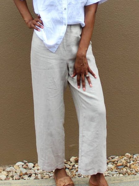 

Women Casual Pants, Beige, Pants
