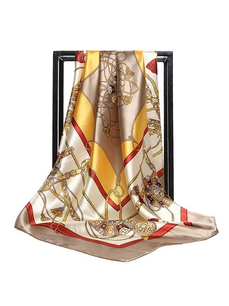 

Casual Abstract Scarf, Yellow, Women Scarves & Shawls