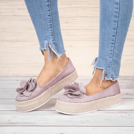 

Faux Suede All Season Platform Loafers, Blush, Loafers
