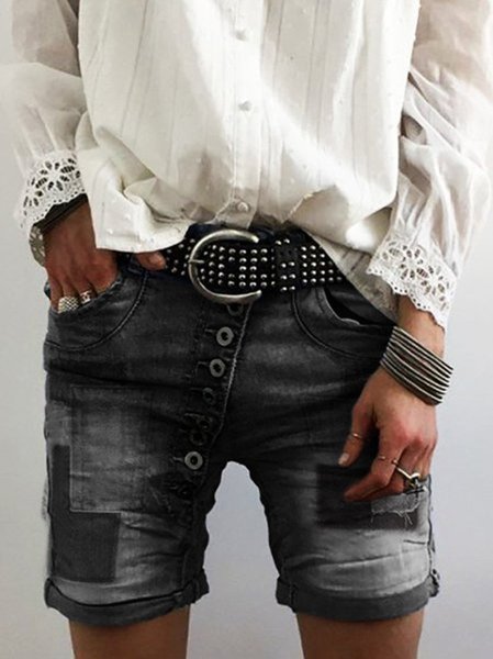 

Vacanza Denim Pantaloni, Nero, Pants