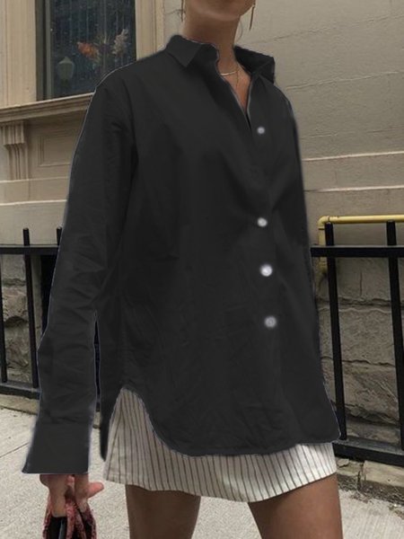 

Women Casual Top Tunic Blouse Shirt, Black, Long sleeve tops