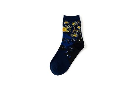 

Unisex cotton blend flower socks, Deep blue, Socks