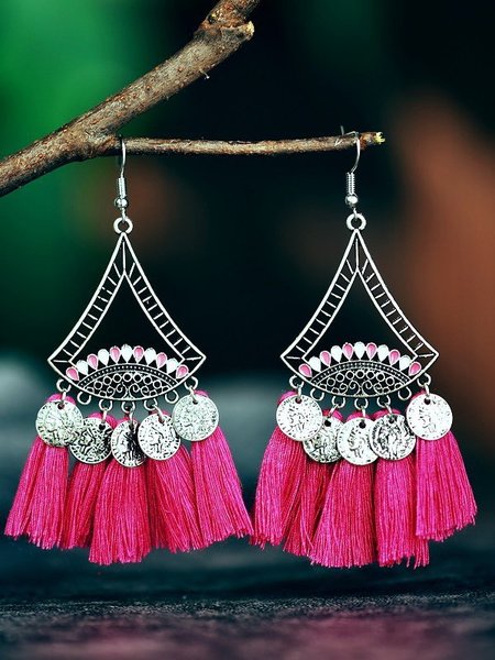 

Orecchini Vintag nappa, Rosa rosso, Earring