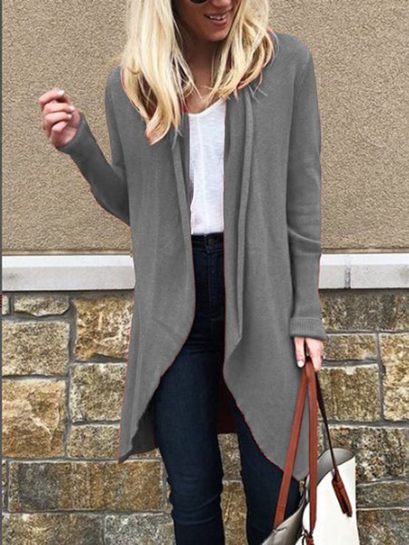 

Long Sleeve Cotton-Blend Outerwear, Gray, Auto-Clearance