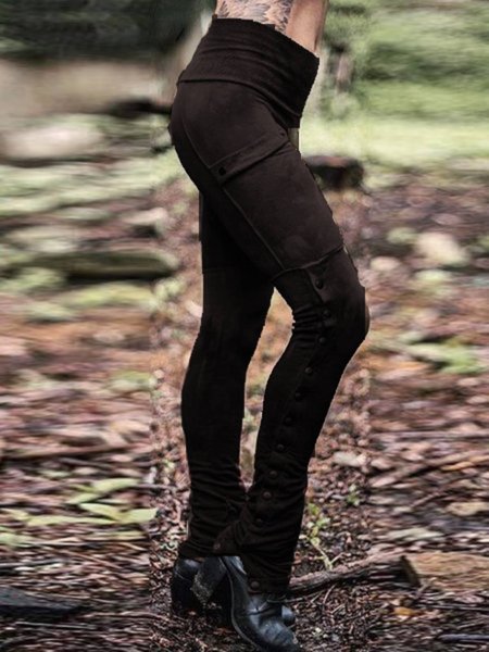

Cotton Leggings, Black, Leggings