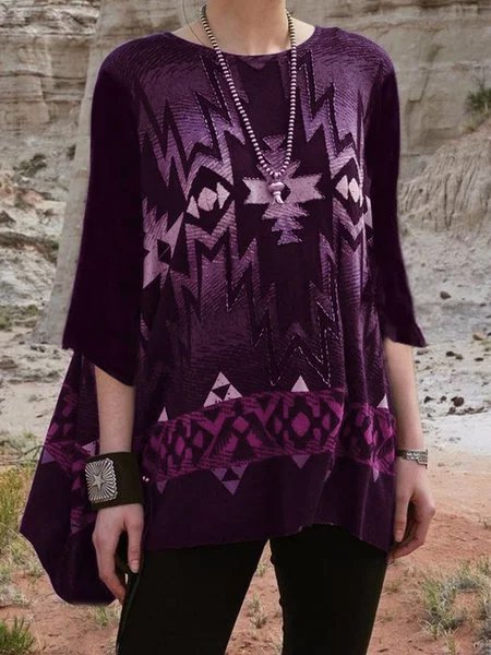 

Camicetta Nera di Misto Cotone Vintage, Viola, Blouses & Shirts