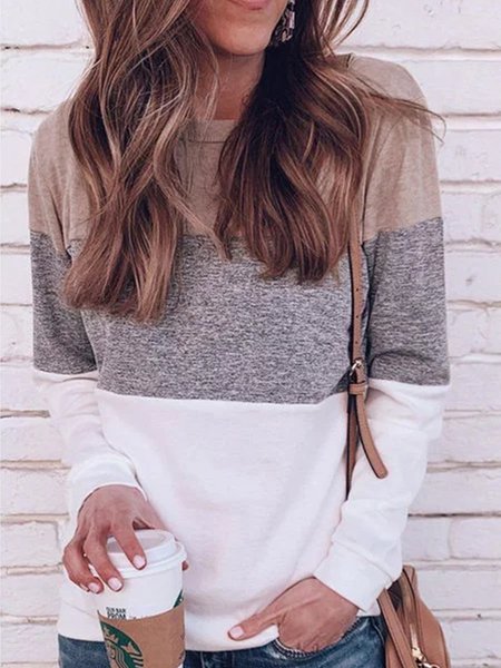 

Casual Stand Collar Color-clock Long Sleeve Shirt, Pink, Blouses & Shirts