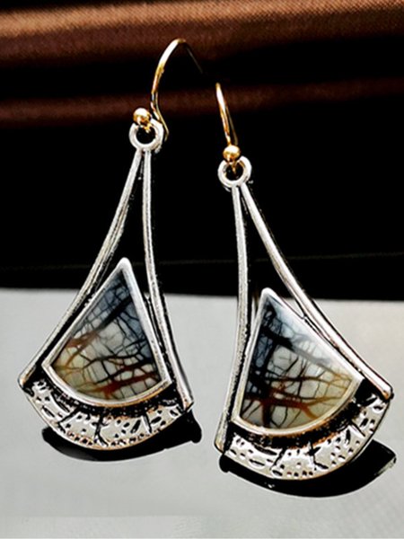 

Artistic Vintage Pattern Earrings, As picture, Earrings