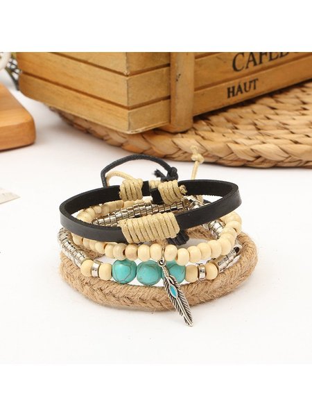 As Picture Casual Pu Bracelets, Winter Clearance