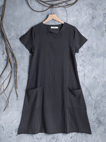 

V Neck Casual Loosen Auto-Clearance, Deep blue, Auto-Clearance