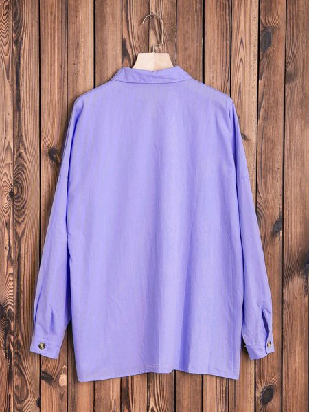 

Women Casual Loose Shirt Tops Tunic Blouse, Purple, Shirts & Blouses