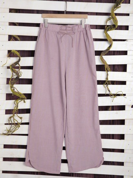 

Linen Casual Pants, Pink, Pants