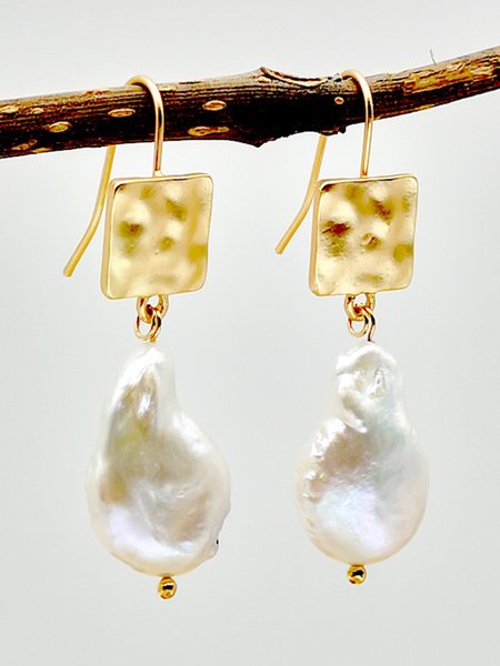 

Fashion Pearl Earrings, White, Earrings