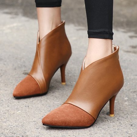 

& Block Heel Boots, Coffee, Boots